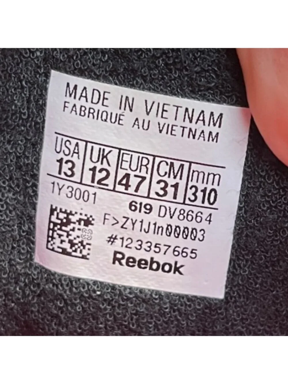 Reebok please review